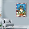 Trademark Fine Art Laurie Korsgaden 'Santa Celebration' Canvas Art, 14x19 ALI42014-C1419GG